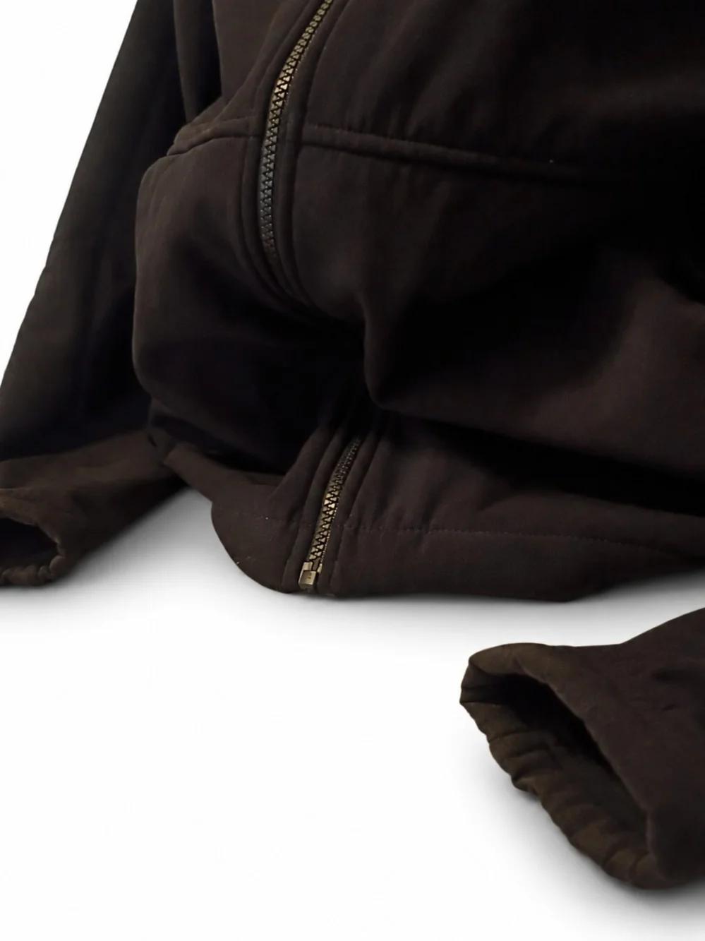 The North Face Mens Black Full-Zip Fleece Jacket - Medium.